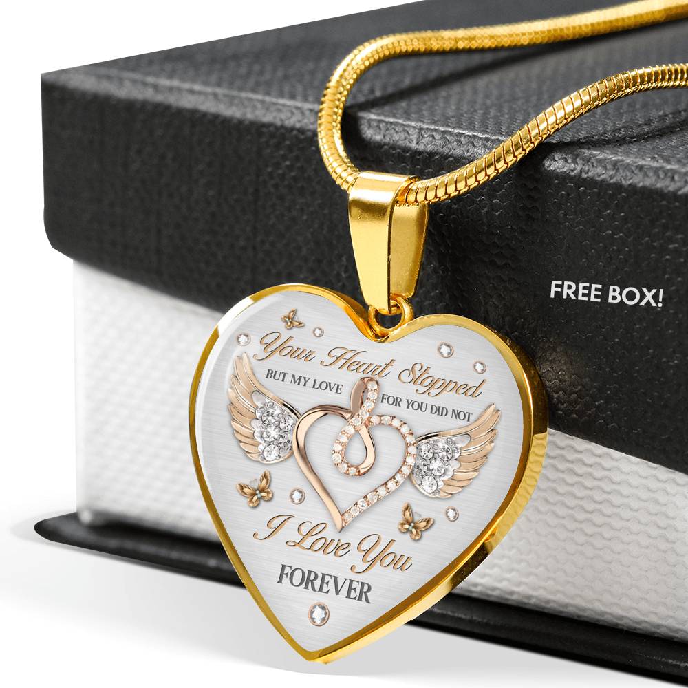 I Love You Forever Heart Memorial Necklace - Image 4
