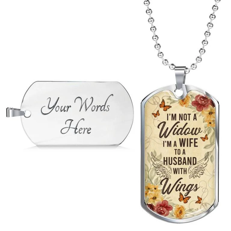 I’m Not A Widow Personalized Necklace - Image 3
