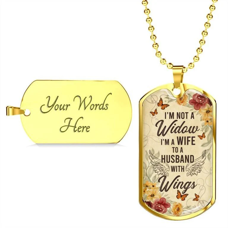 I’m Not A Widow Personalized Necklace - Image 4