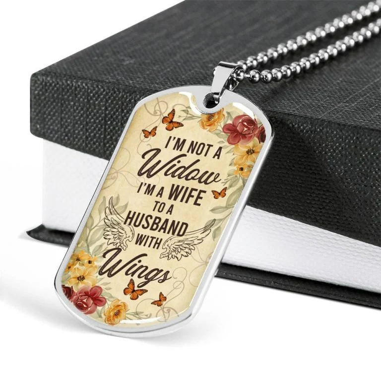 I’m Not A Widow Personalized Necklace - Image 5