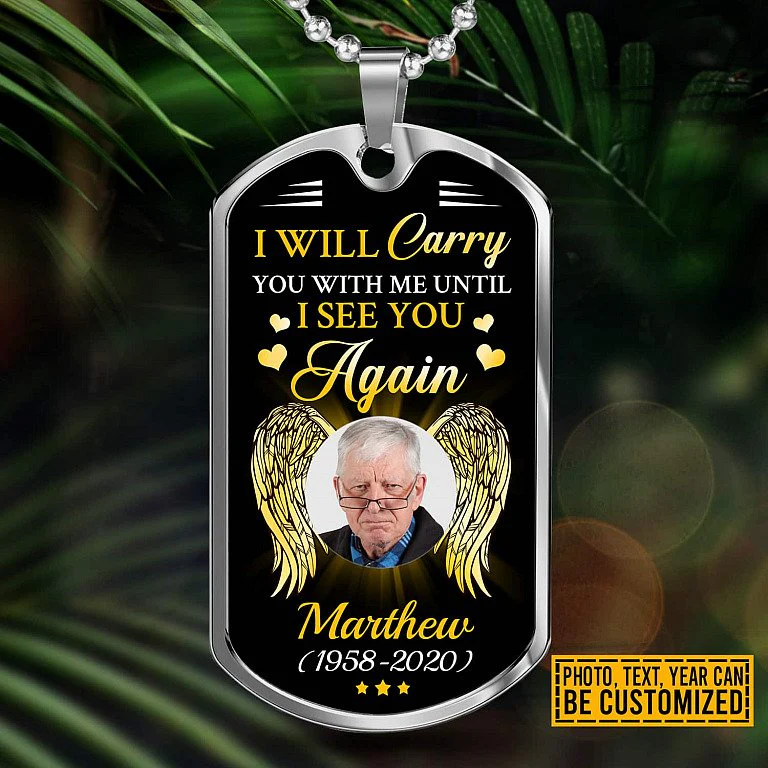 I Will Carry You with Me Personalized Necklace
