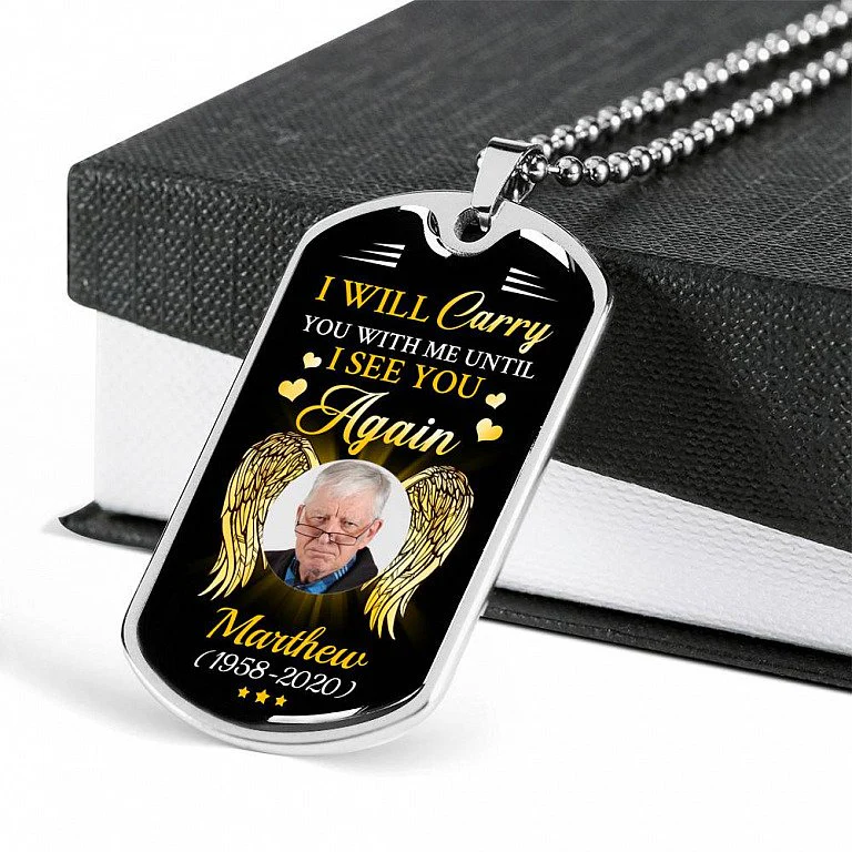 I Will Carry You with Me Personalized Necklace - Image 2