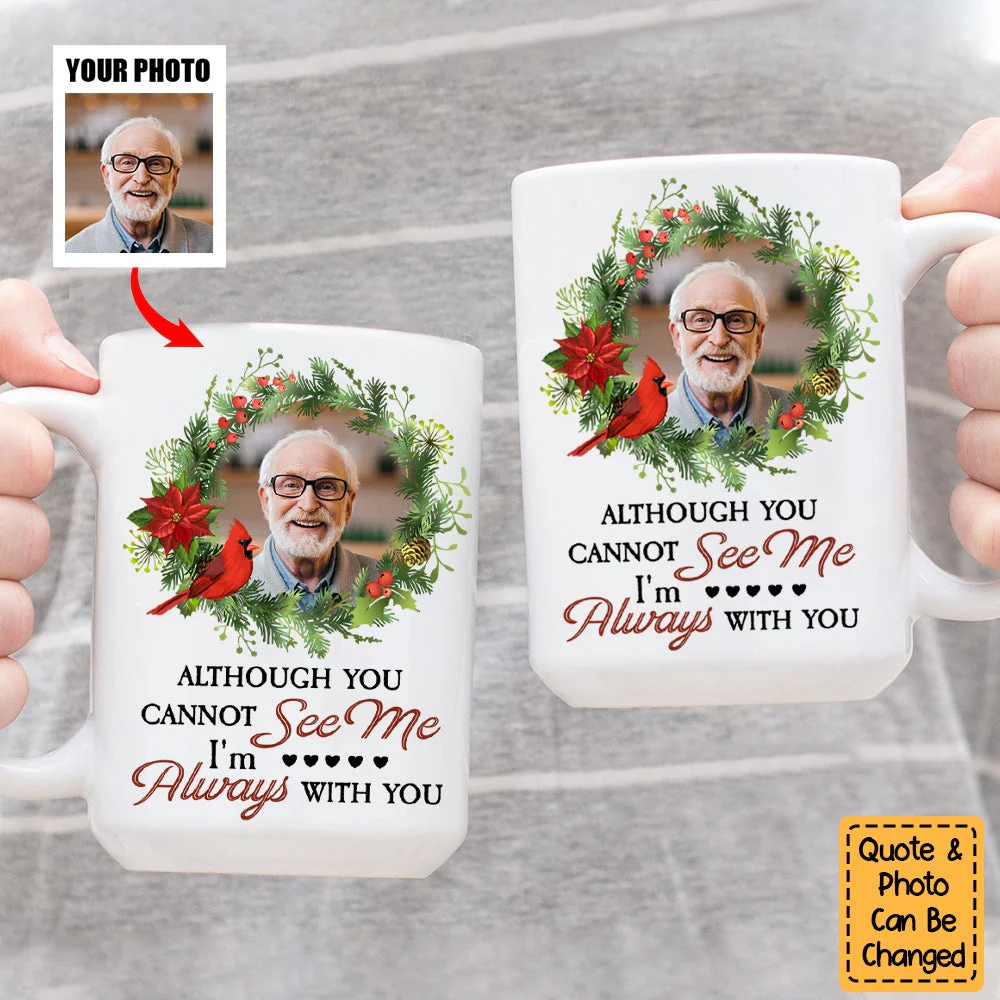I'm Always With You Memorial Gifts - Personalized Photo Mug
