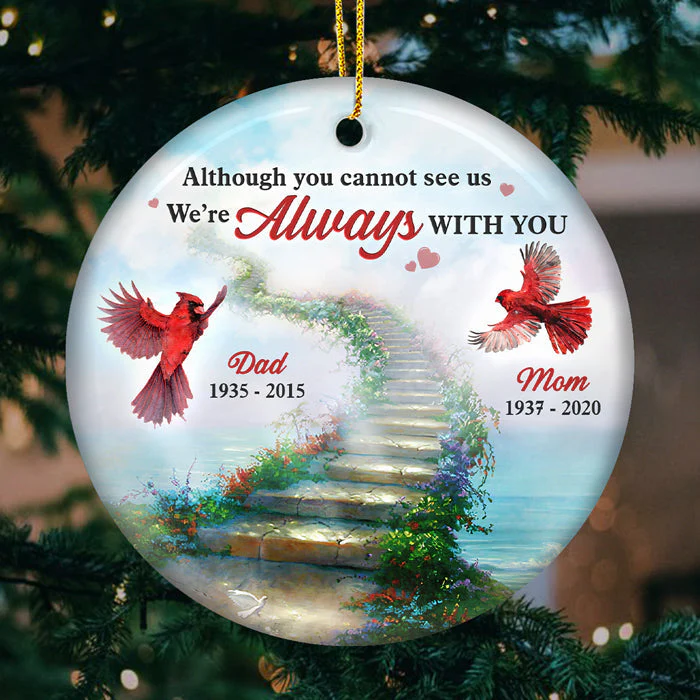 I'm Always With You - Memorial Personalized Custom Ornament - Image 2