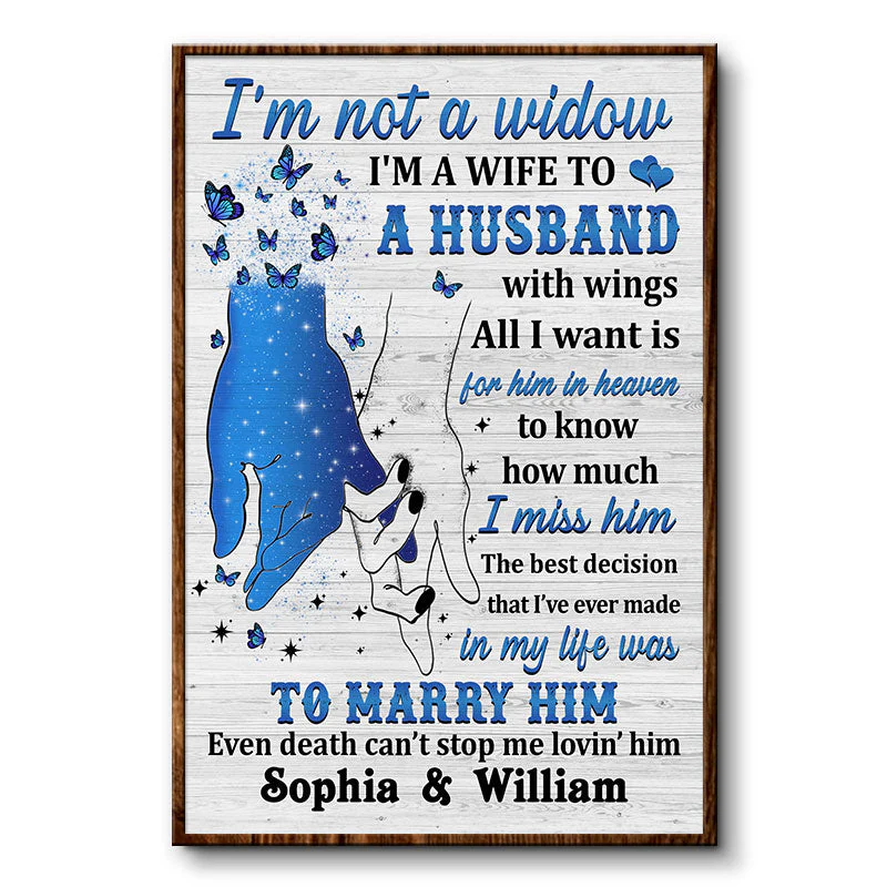 I'm Not A Widow - Memorial Gift - Personalized Custom Poster - Image 2
