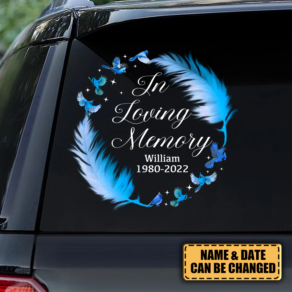 In Loving Memory Personalized Car Sticker
