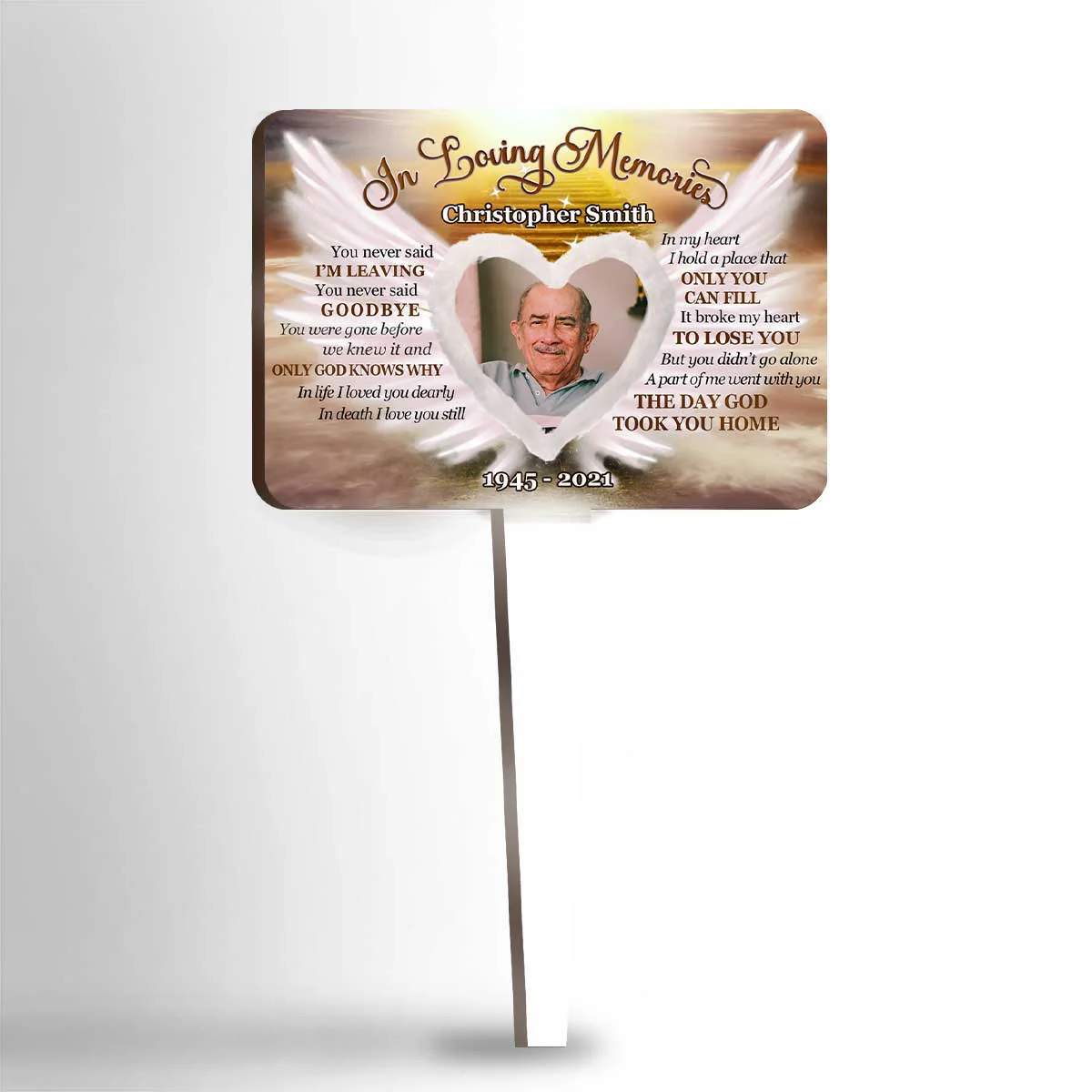 In Loving Memory Personalized Custom Acrylic Garden Stake - Image 3