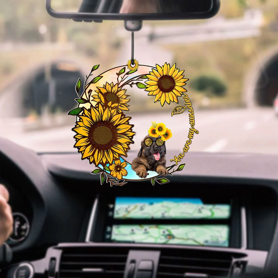 Leonberger You Are My Sunshine Car Ornament