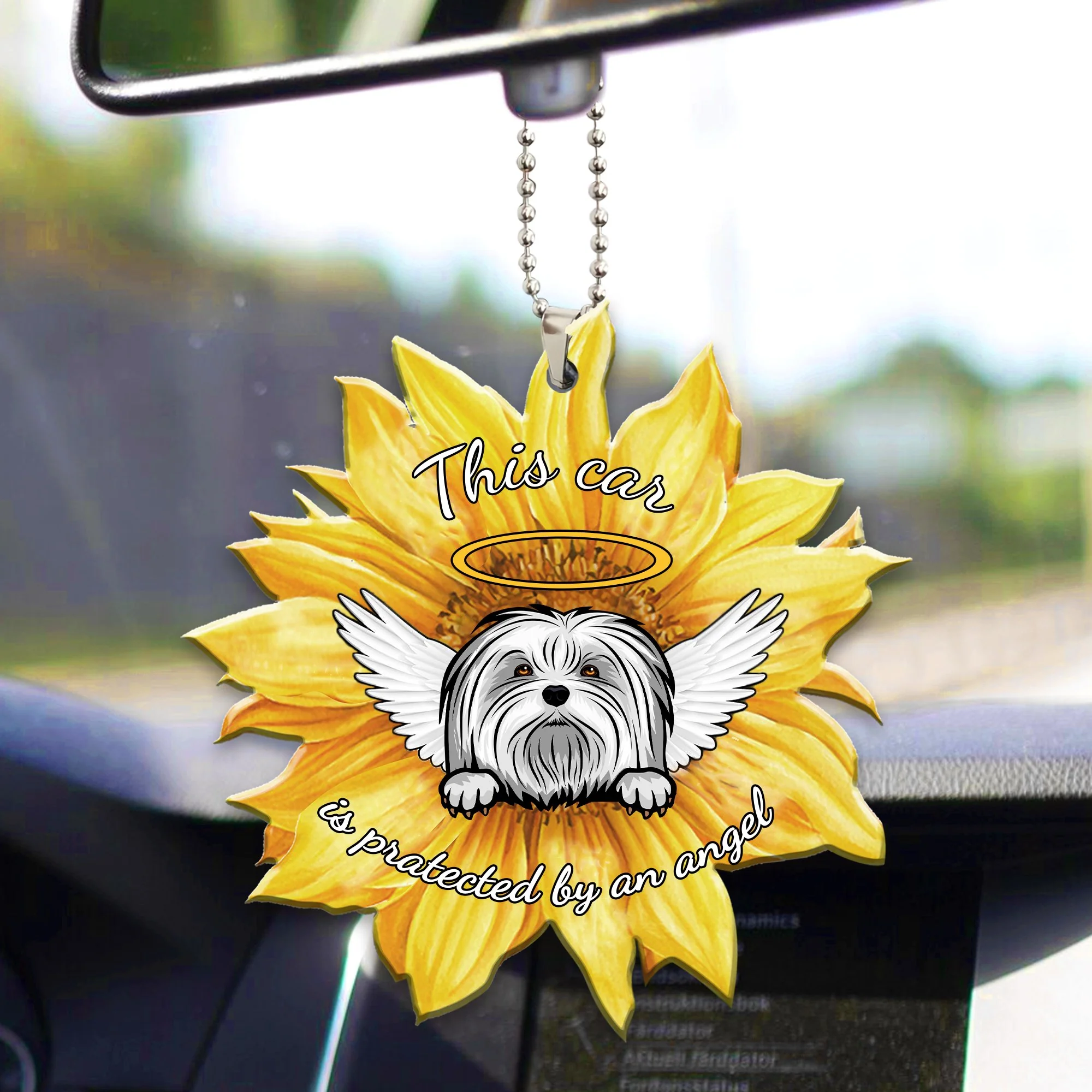 Maltese Car ornament