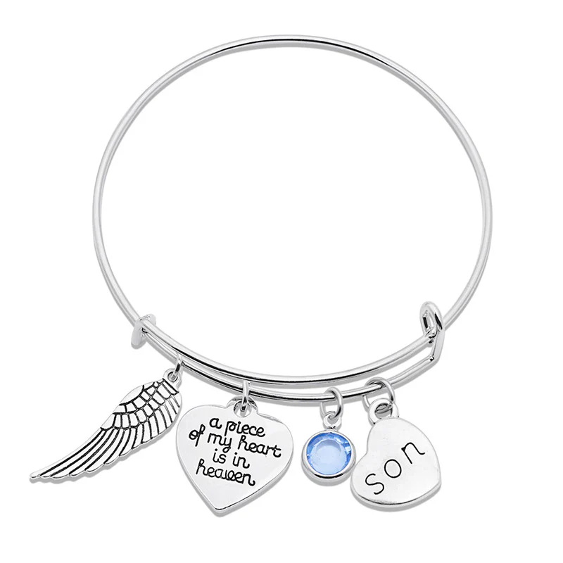 Memorial A Piece Of My Heart In Heaven Bracelet - Image 10