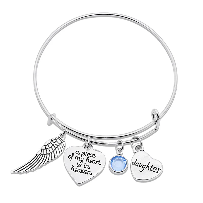 Memorial A Piece Of My Heart In Heaven Bracelet - Image 5