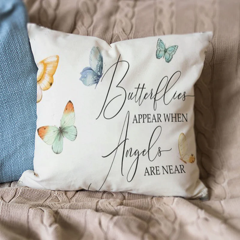 Memorial Butterfly Pillow Case