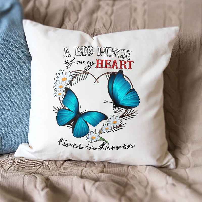 Memorial Butterfly Pillow Case