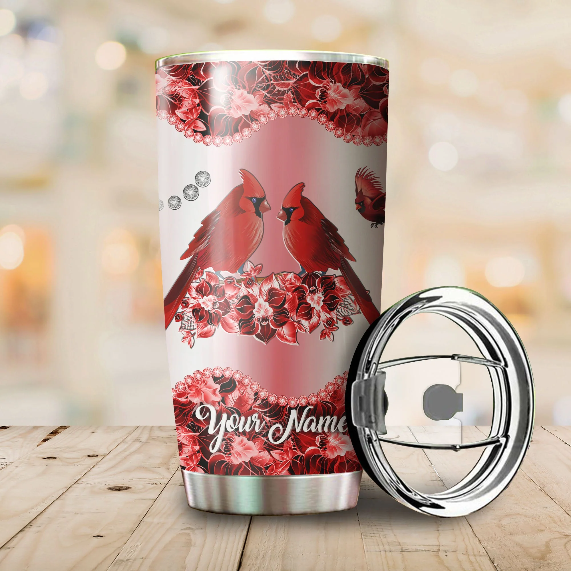 Memorial Cardinal Personalized Tumbler - Image 2