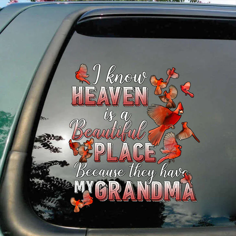 Memorial Cardinal Sticker