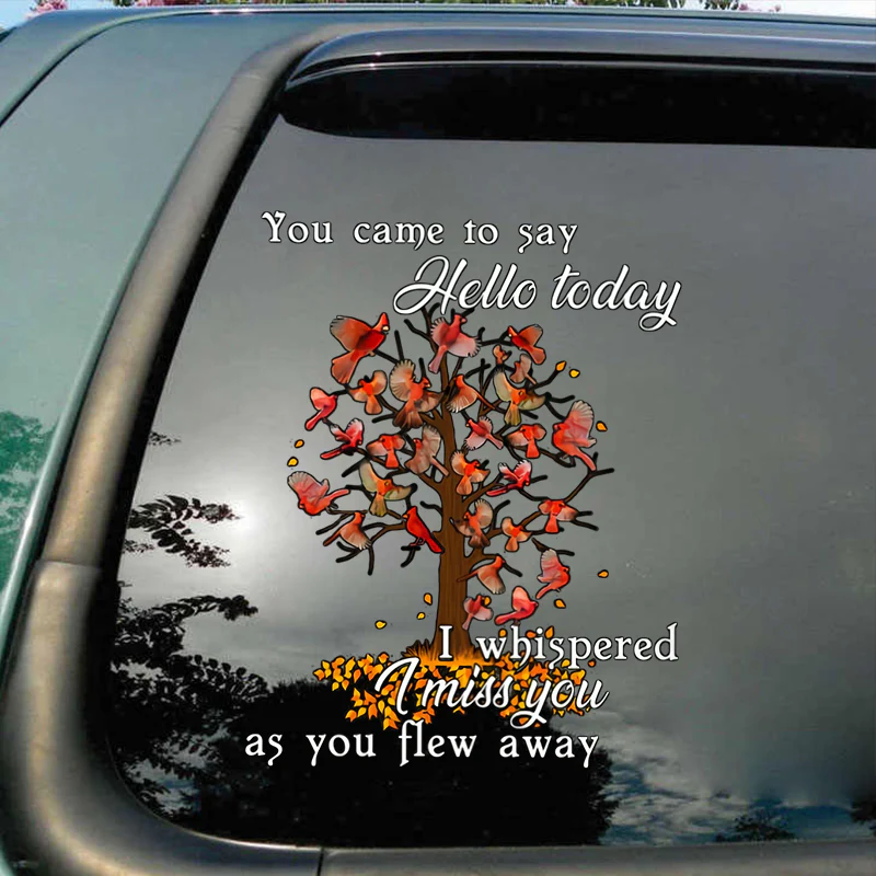 Memorial Cardinal Sticker