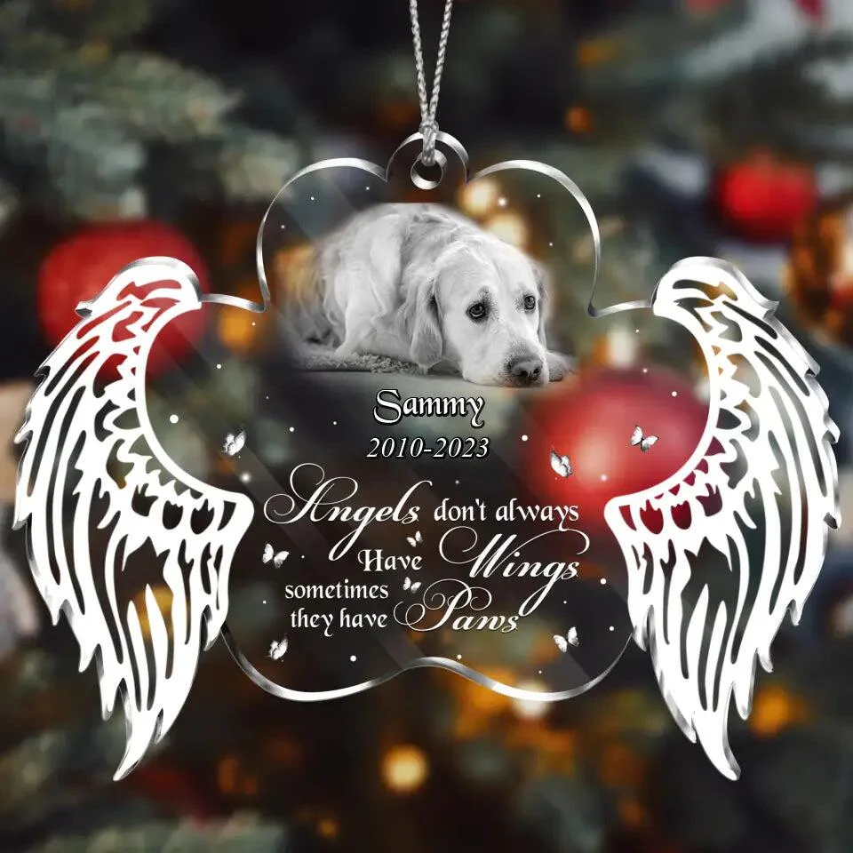 Memorial Pet Photo Acrylic Ornament - Christmas/Memorial Gift Idea for Pet Owners - Image 2
