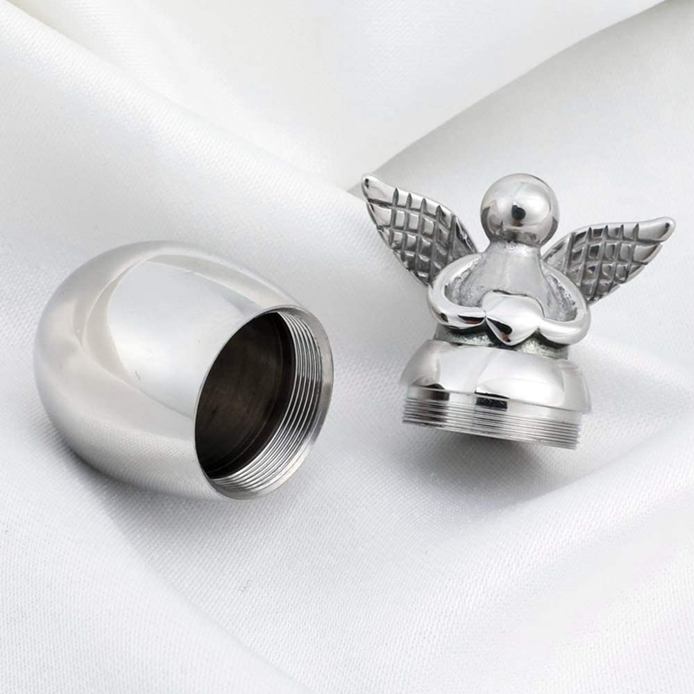 Mini Angel Keepsake Urn for Ashes-Your Wings were Ready, But My Heart was Not - Image 4