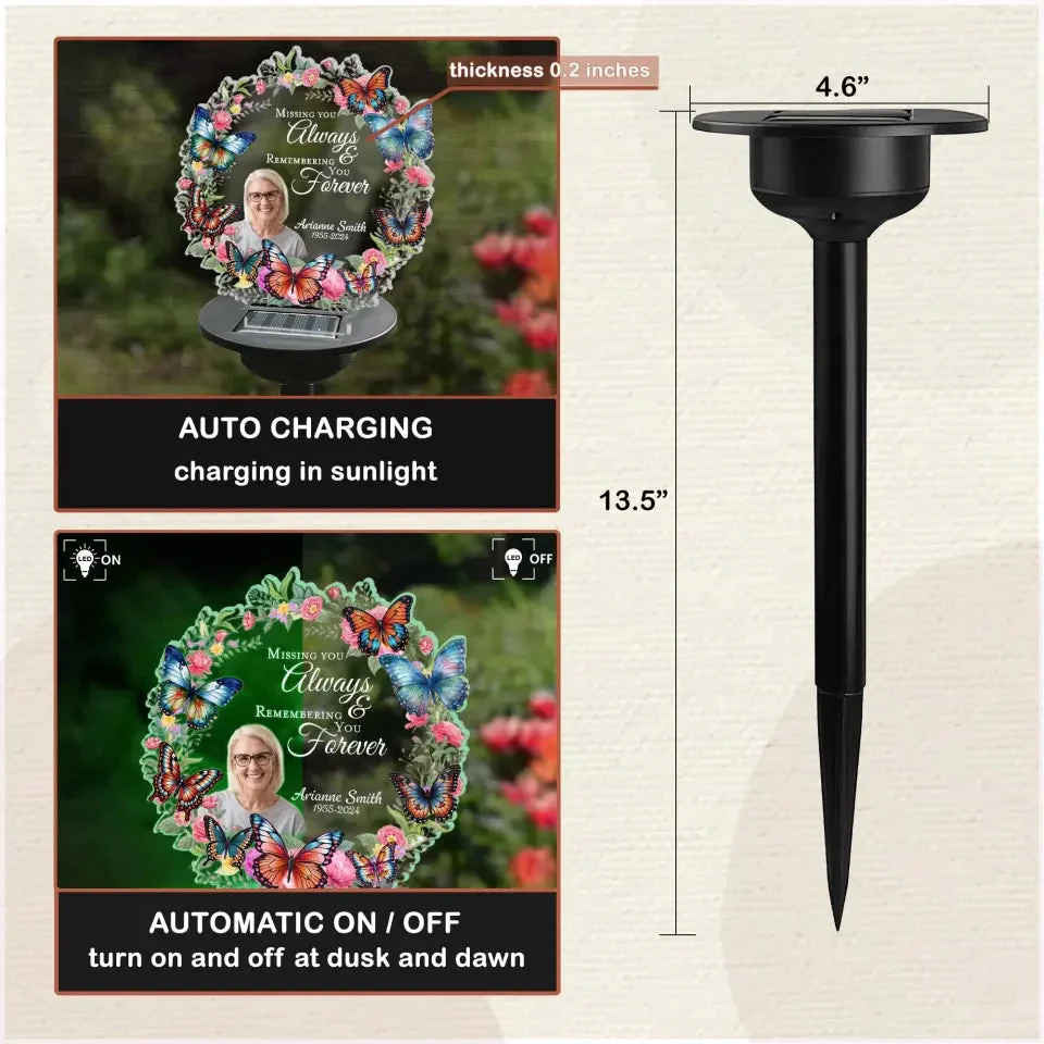 In Memory Of Personalized Garden Solar Light, Memorial Gift - Image 3