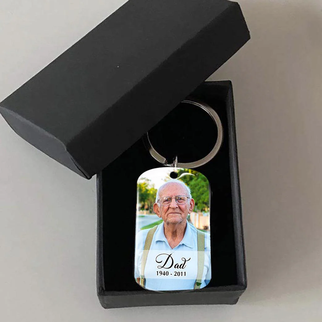 Missing You I Think About You Personalized Keychain - Image 3