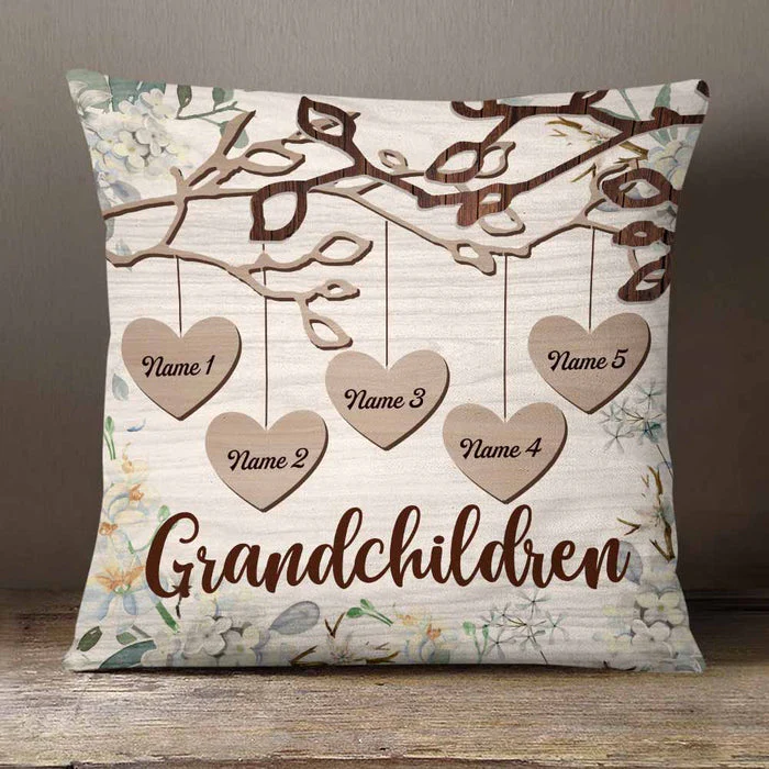 Mom Grandma Granddaughter Grandson Personalized Pillowcase - Image 3