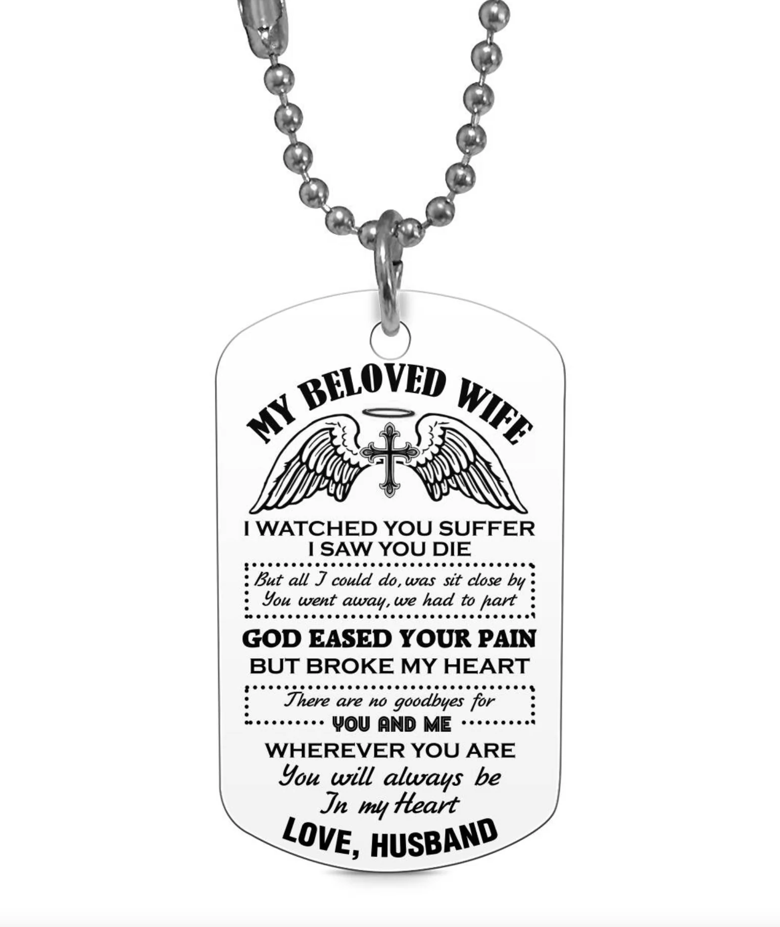 MY BELOVED WIFE Necklace - Image 2