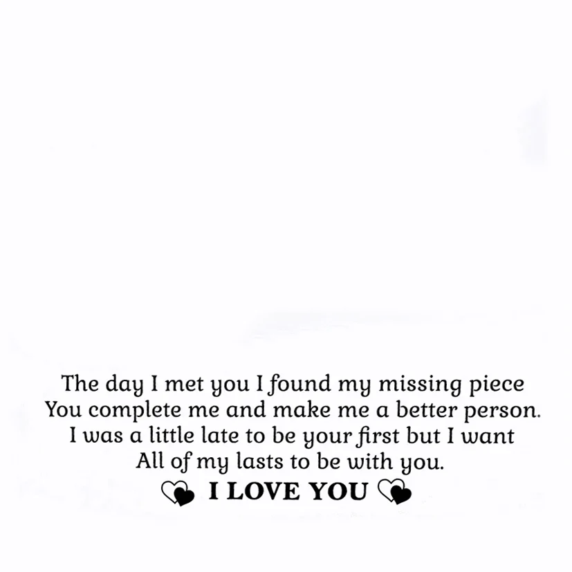 My Man You Are My Missing Piece-Personalized Keychain and Heart Necklace - Image 3