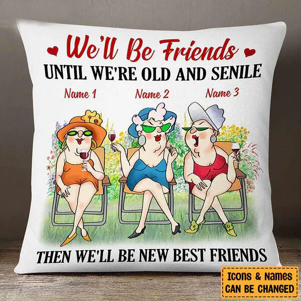 Old Friends Personalized Pillowcase-Gift Idea - Image 3