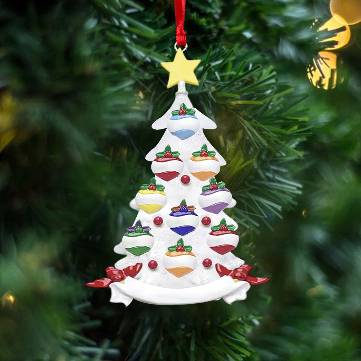 Personalised Christmas Blessing Family Christmas Tree Ornament - Image 8