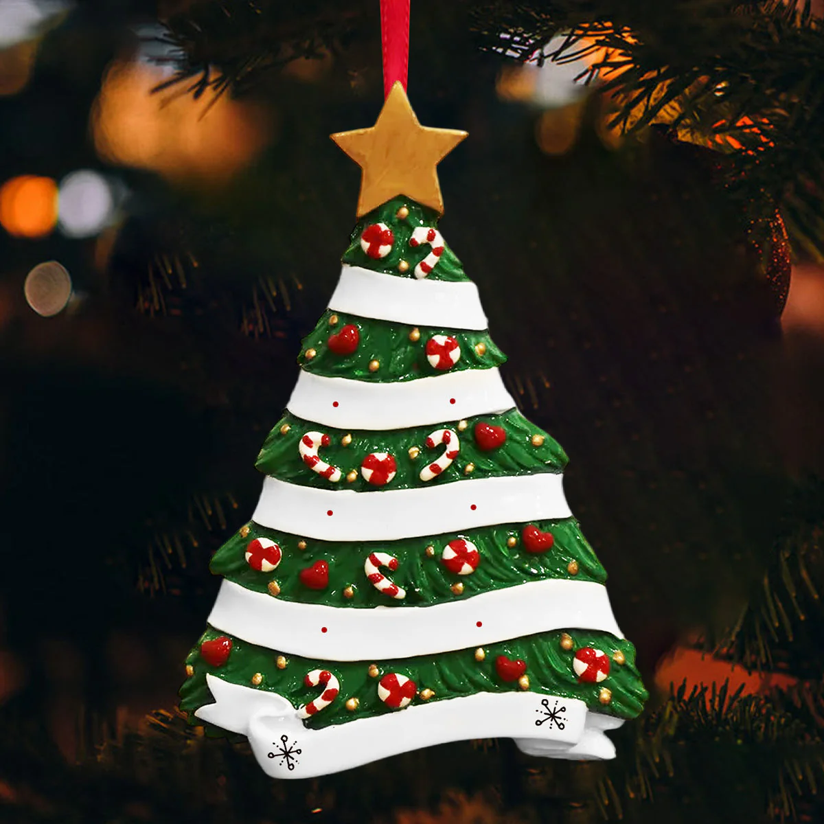Personalised Christmas Family Christmas Tree Ornament - Image 3
