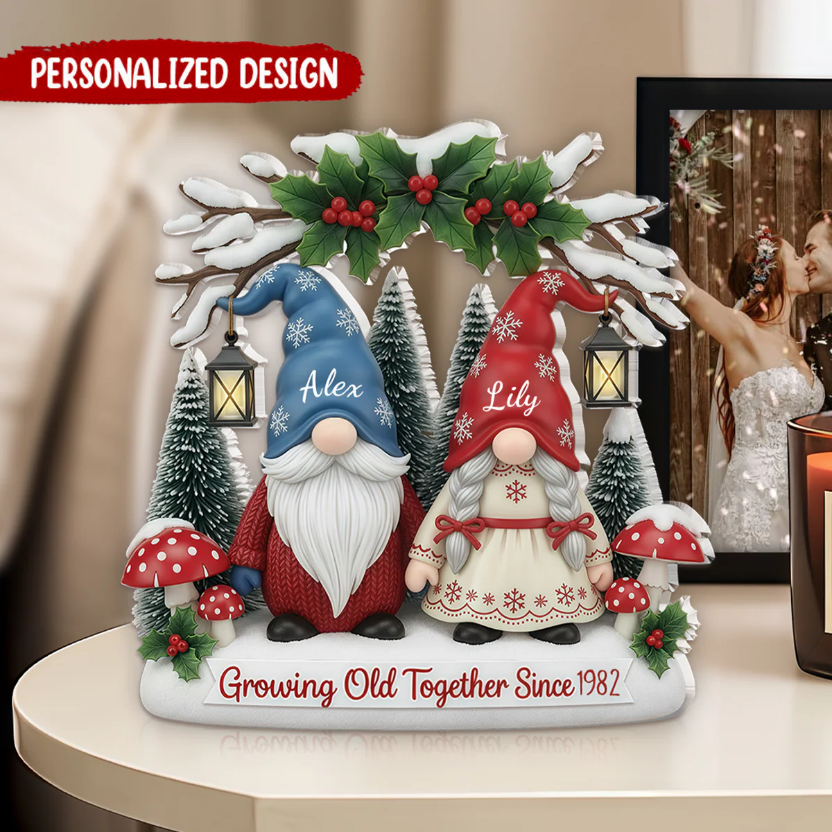 Growing Old Together Couple Plaque, Anniversary Keepsake - Image 2