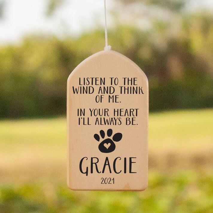 Personalized Always In Your Heart Wind Chime - Image 3