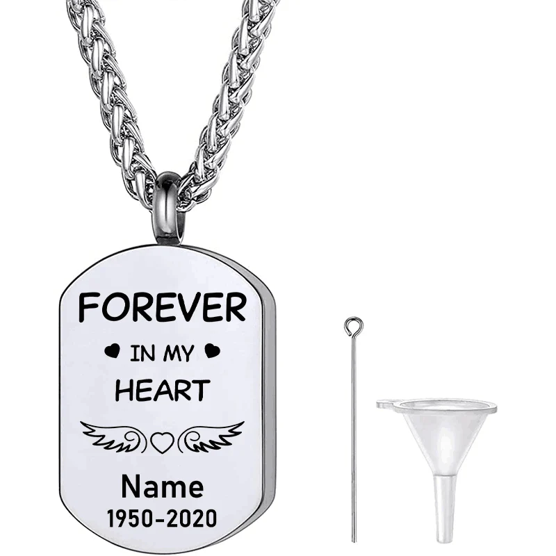 Personalized Ashes Necklace - Forever In My Heart - Image 6