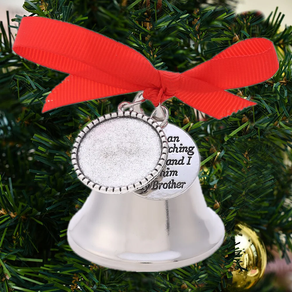 Personalized Christmas Bell Memorial Ornament - Image 2