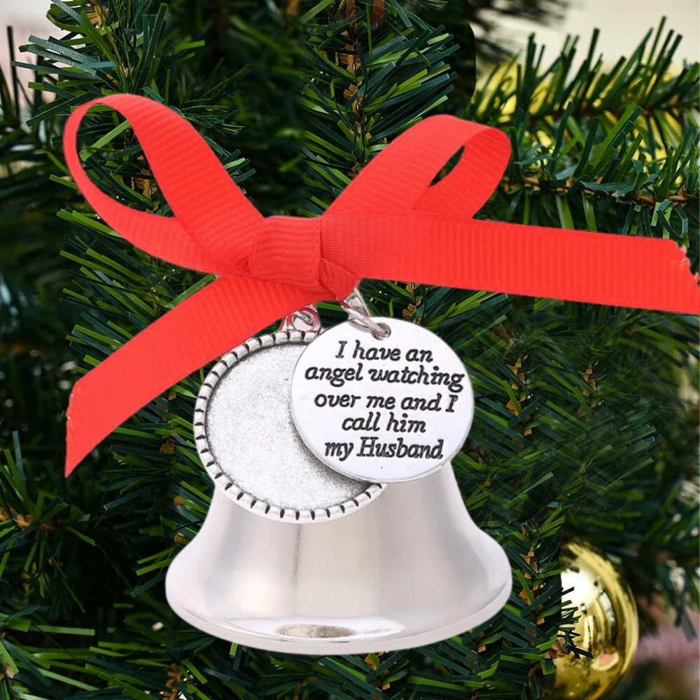 Personalized Christmas Bell Memorial Ornament - Image 4