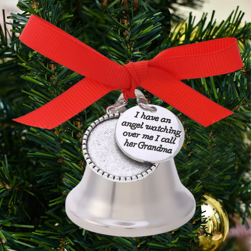 Personalized Christmas Bell Memorial Ornament - Image 6