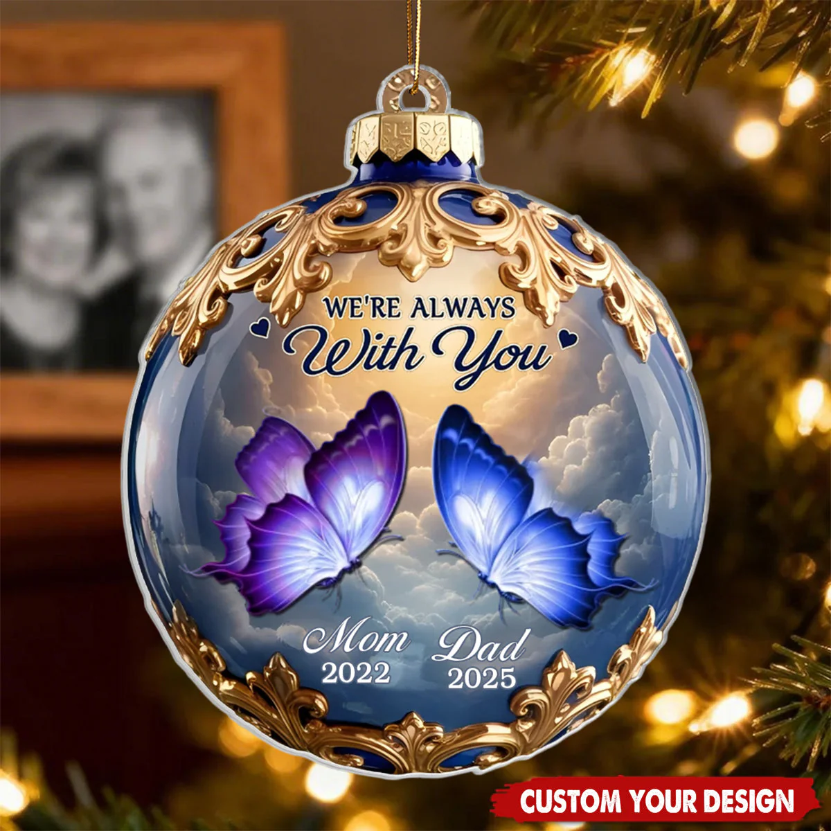 Personalized Christmas Memorial Sympathy Gifts For Loss Of Mom, Dad - Image 2