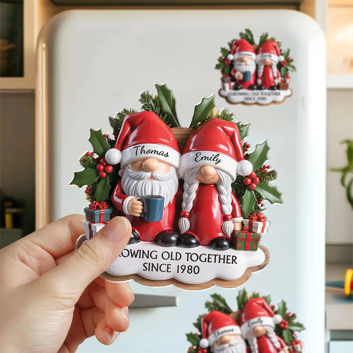 Personalized Couple Fridge Magnet, Anniversary Keepsake Gift - Image 2