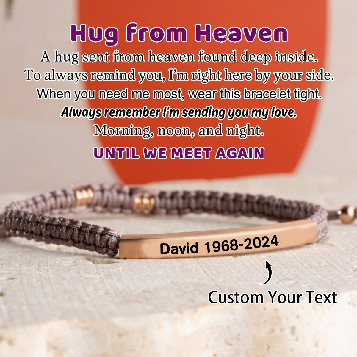Personalized Custom Text Unisex Bracelet - Image 3