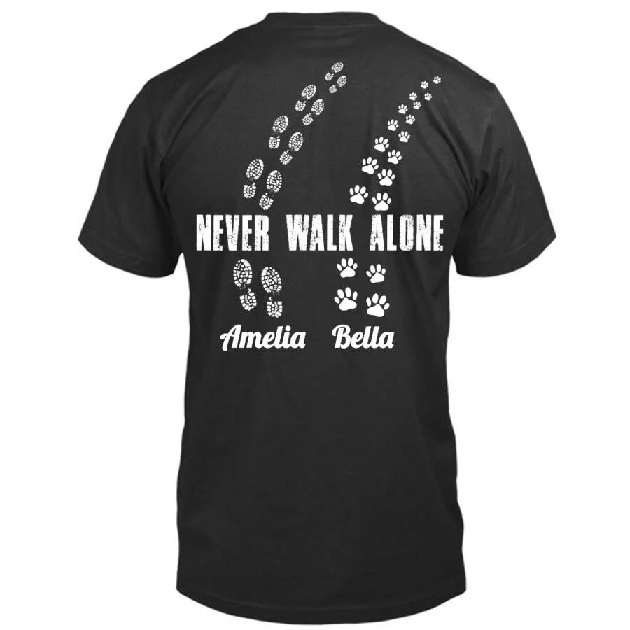 Personalized Custom Tshirt - NEVER WALK ALONE - Image 3
