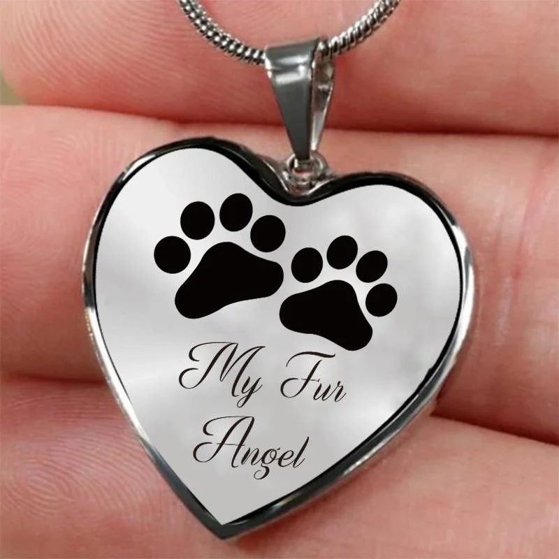 Dog Memorial Necklace My Fur Angel - Image 3