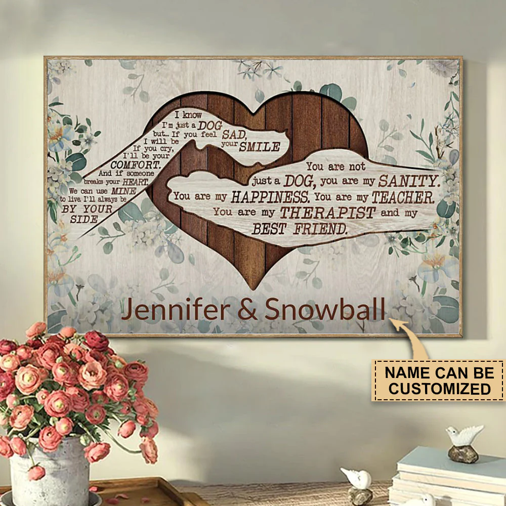 Personalized Dog Paw You Are My Best Friend Poster - Image 3