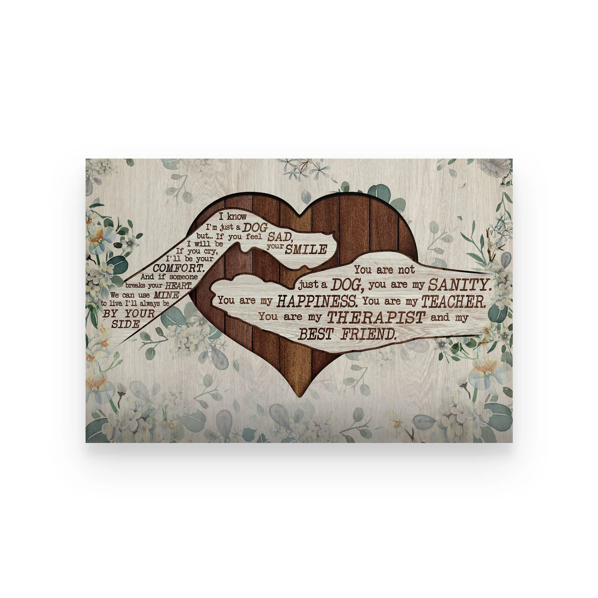 Personalized Dog Paw You Are My Best Friend Poster - Image 4