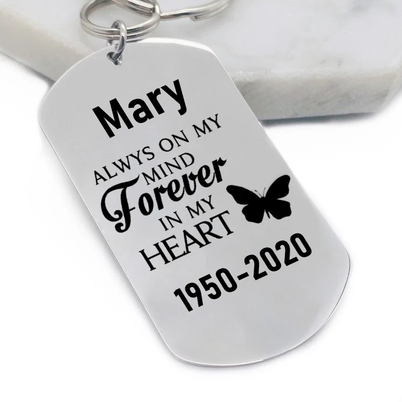 Personalized Engraved Silver Keychain-2 - Image 4