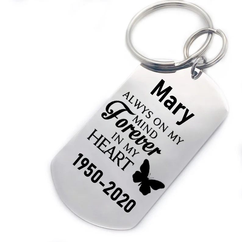 Personalized Engraved Silver Keychain-2 - Image 5