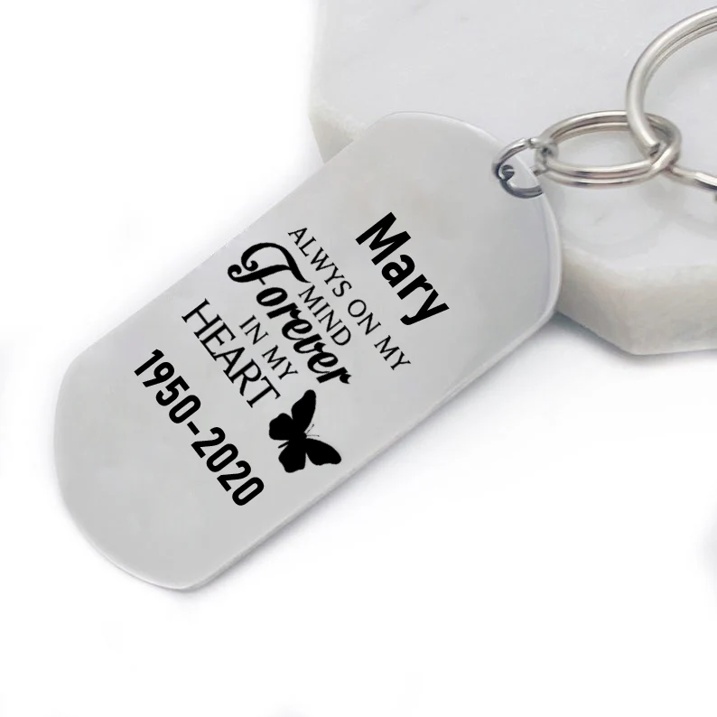 Personalized Engraved Silver Keychain-2 - Image 6