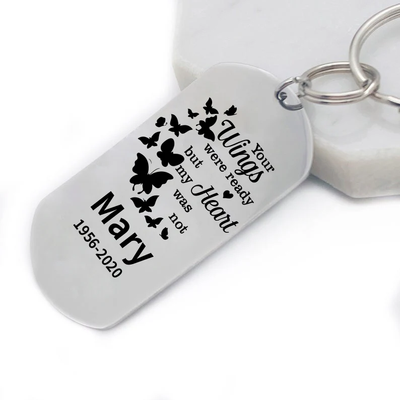 Personalized Engraved Silver Keychain-3 - Image 4