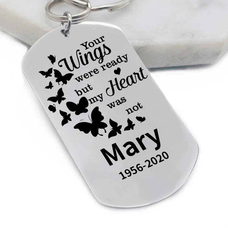 Personalized Engraved Silver Keychain-3 - Image 5