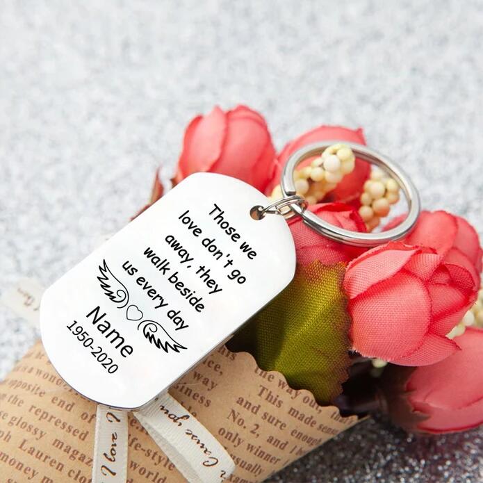 Personalized Engraved Silver Keychain-4 - Image 3