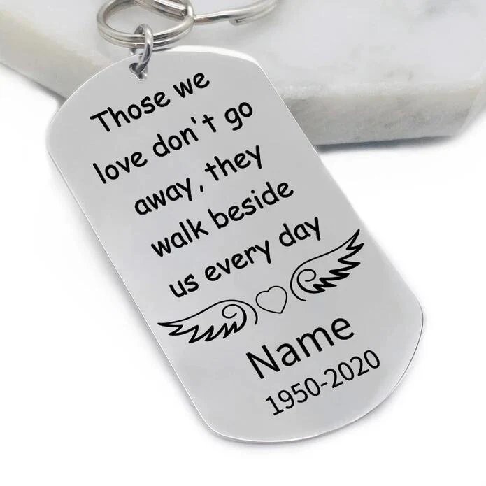Personalized Engraved Silver Keychain-4 - Image 4